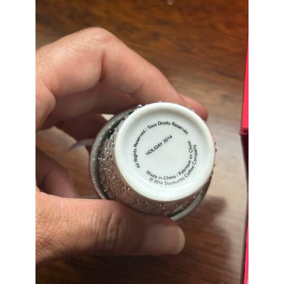 SOLD !Starbucks Swarovski Crystal Coffee Cup Limit Edition Christmas Ornament - Picture 7 of 7